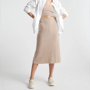 Mongolian Cashmere Midi Skirt